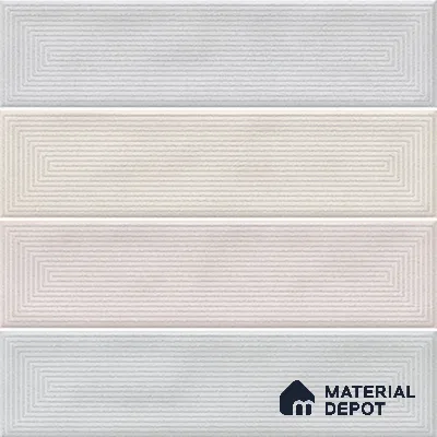 Faux Subway  Tile TL 07257 Sintra 4001 Granula 1 ft x 1 ft Ceramic Matte Finish - 9 mm  | 2 mm Spacer is Mandatory | Please Expect a Slight Variation of Pattern (Sample)